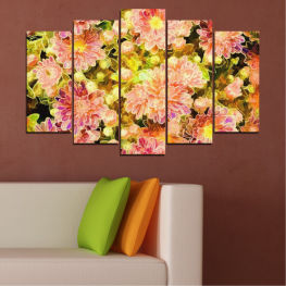 Flowers, Spring, Flower, Daisy, Flower arrangement, Garden, Bouquet, Flora, Collage, Decoration, Plant, Blossom, Yellow, Bloom, Herb, Pink, Blooming, Floral, Petal, Vascular plant, Arrangement