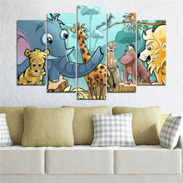 Animal, Artwork, Smile, Children, Drawing, Animated, Moon, Graphic, Color, Design, Cartoon, Comic book, Funny, Cheerful, Cute, Clip art, Pirate, Cemetery, Amulet, Character