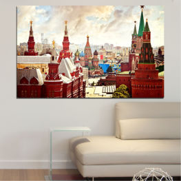 Изкуство, Град, Цветен, Забележителност, Архитектура, Замък, Символ, Русия, Пътуване, Религия, Червен площад, Сграда, Църква, Храм, Кула, Катедрала, Паметник, Градски, Култура, Архитектурен, Туризъм, Исторически, Дворец, История, Купол, Известен, Тухла, Традиционен, Квадрат