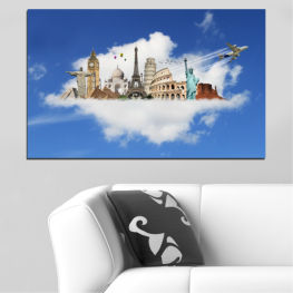 Град, Колаж, Небе, Забележителност, География, Айфеловата кула, Архитектура, Символ, Джамия, Облак, Пътуване, Религия, Кръст, Статуя на свободата, Биг бен, Колизеум, Сграда, Църква, Структура, Катедрала, Култура, Архитектурен, Исторически, Дворец, История, Купол, Известен, Православен, Място за поклонение, Детайл, Манастир