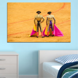 Art, Sexy, Colorful, Fashion, Dance, Dress, Sport, Happy, People, Happiness, Man, Style, Bullfighter, Arena, Attractive, Couple, Person, Dancer, Entertainer, Performer, Traditional, Costume, Male, Adult, Attendant, Creation