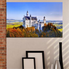 City, Landmark, Architecture, Neuschwanstein, Castle, Travel, Town, Building, Germany, Church, Structure, Tower, Tourism, Historic, Historical, Palace, History, Famous, Fortification, Defensive structure