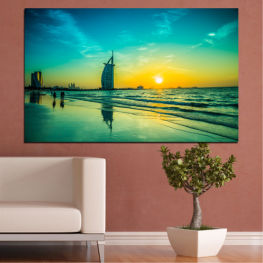 Sea, Landscape, Sunrise, Beach, Water, Sun, Sunset, Lake, Summer, Sunlight, Dubai, Ocean, Sunny, Reflection, Horizon, Seaside, Clouds, Cloud, Travel, Weather, Country