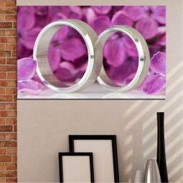 Flower, Lilac, Decoration, Colorful, Wedding, Color, Design, Symbol, Makeup, Health, Ring, Pink, Rouge, Brush, Metal, Make, Toiletry, Treatment, Face powder, Powder, Cosmetic, Container