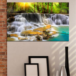 Пейзаж, Природа, Водопад, Пролет, Вода, Слънце, Гора, Свежест, Река, Скали, Парк, Камък, Рок, Структура, Падане, Заобикаляща среда, Поток, Каскада, Течаща, На открито, Рекичка, Мъх, Поток, Фонтан