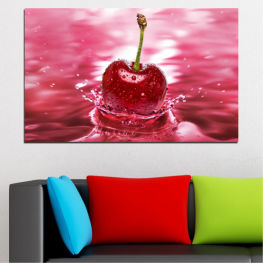 Water, Drops, Fresh, Cherries, Fruits, Food, Delicious, Fruit, Diet, Dessert, Strawberry, Healthy, Berry, Sweet, Vitamin, Apple, Edible fruit, Juicy, Close, Cherry, Ripe, Bing cherry, Sweet cherry, Radish